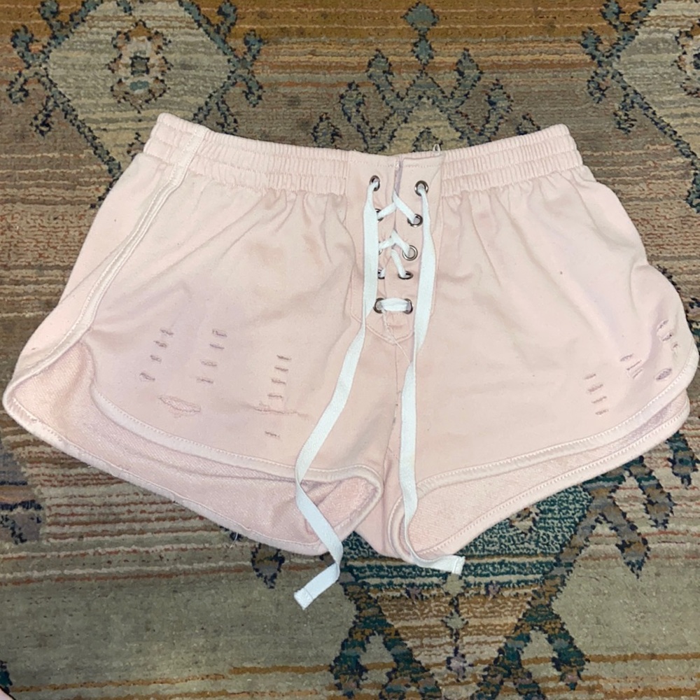 Rue21 shorts with slits and lacing on front
